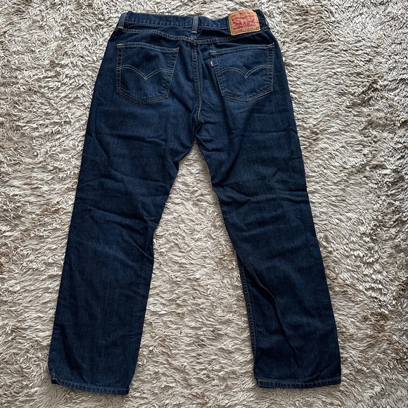 Men's Dark Blue Jeans - Picture 3 of 6